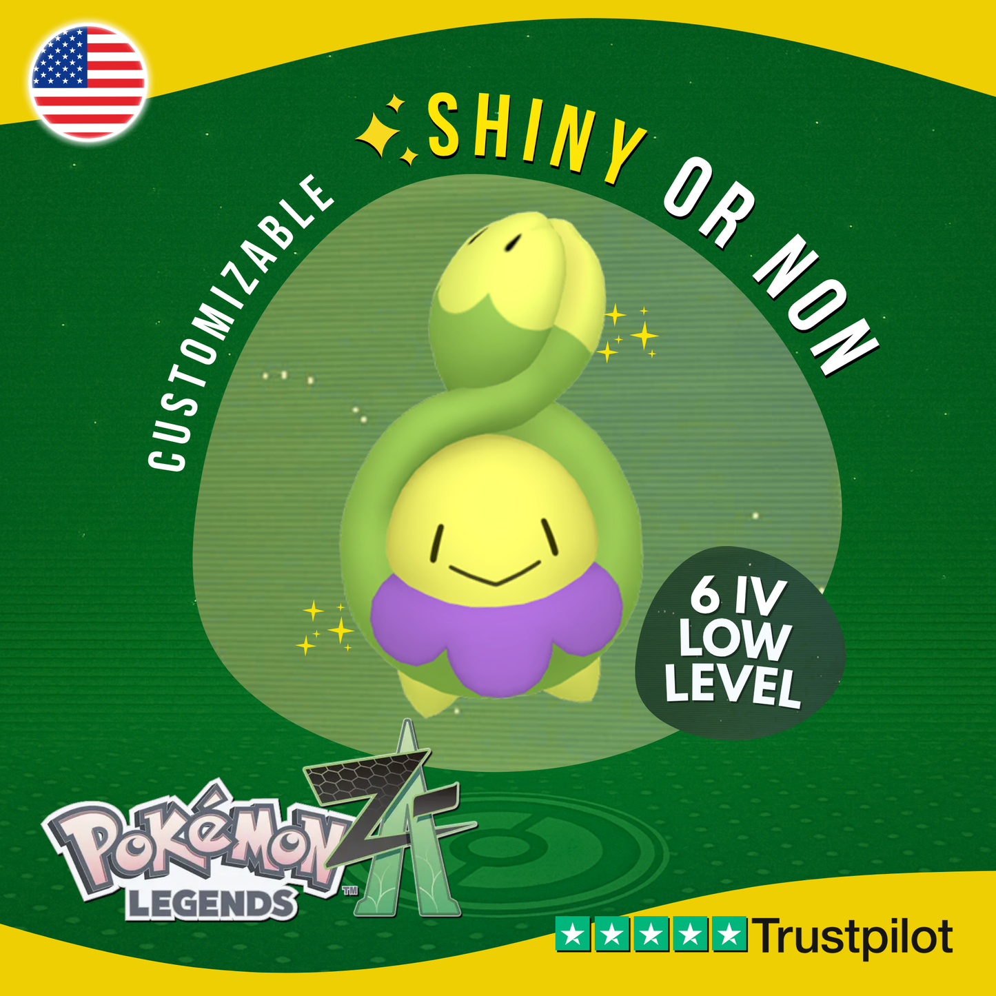 Budew Shiny or Non ✨ 6 IV Pokémon Legends Z-A Competitive Customizable ZA Z A