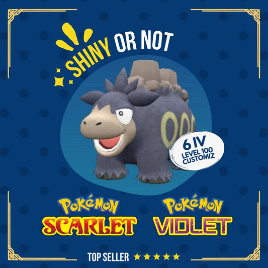 Camerupt Shiny or Non ✨ 6 IV Competitive Customizable Pokémon Scarlet Violet by Shiny Living Dex | Shiny Living Dex