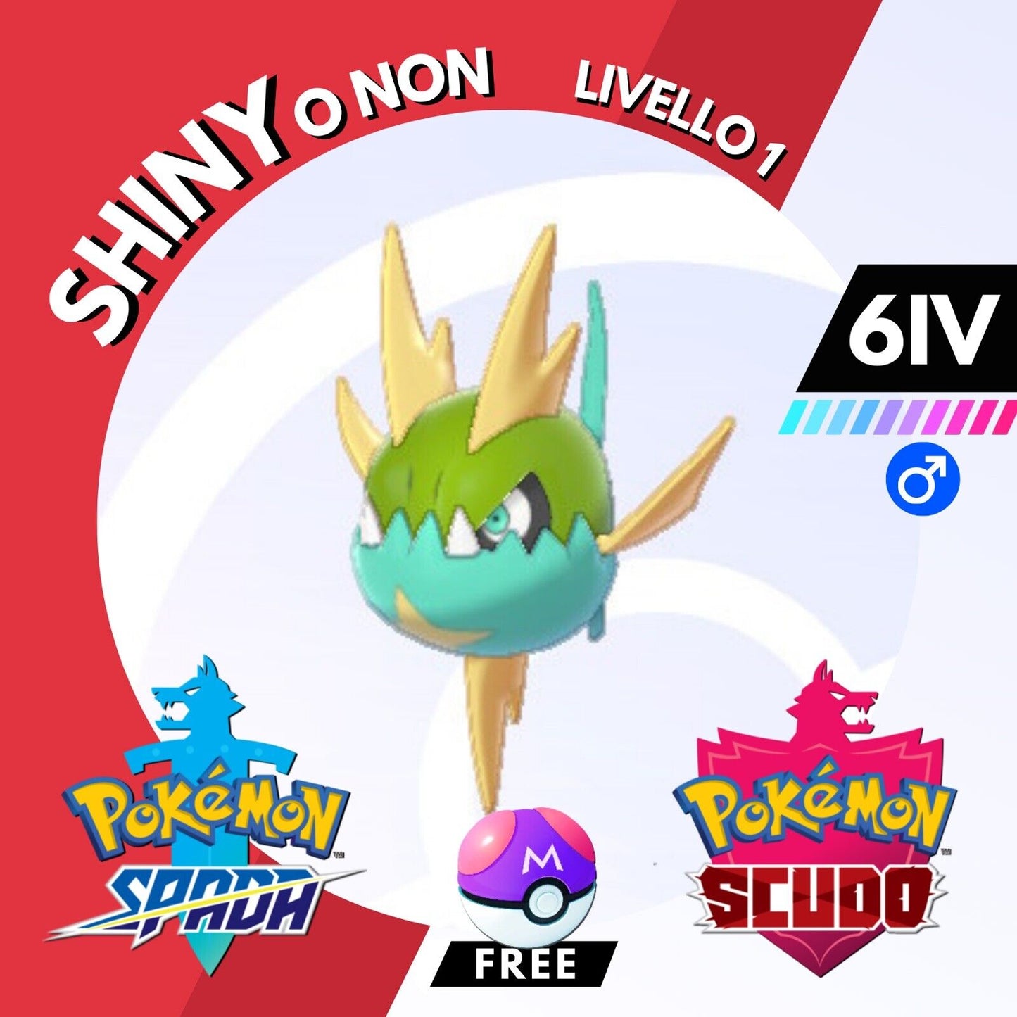 Carvanha Shiny o Non 6 IV e Master Ball Legit Pokemon Spada Scudo Sword Shield