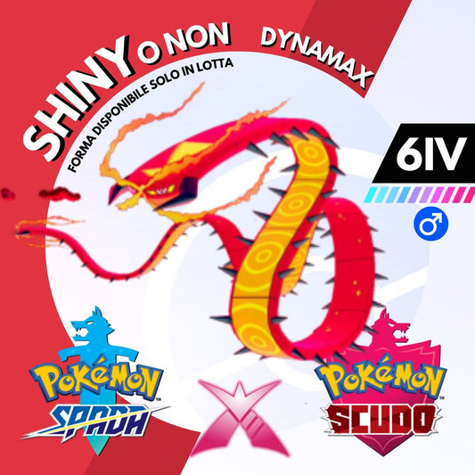 Centiskorch Gigantamax Dynamax Shiny o Non 6 IV Pokemon Spada Scudo Sword Shield