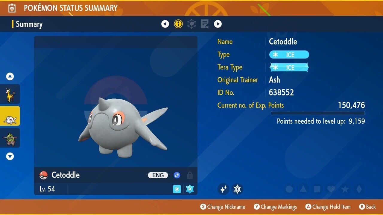 Cetoddle Shiny Event Mass Outbreaks December Untouched Pokémon Scarlet Violet