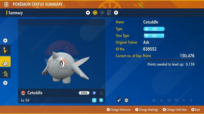 Cetoddle Shiny Event Mass Outbreaks December Untouched Pokémon Scarlet Violet