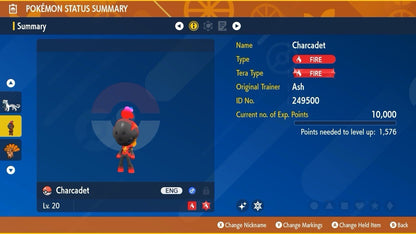 Charcadet Shiny Mass Outbreak August 25 Event Untouched IV Pokémon Scarlet
