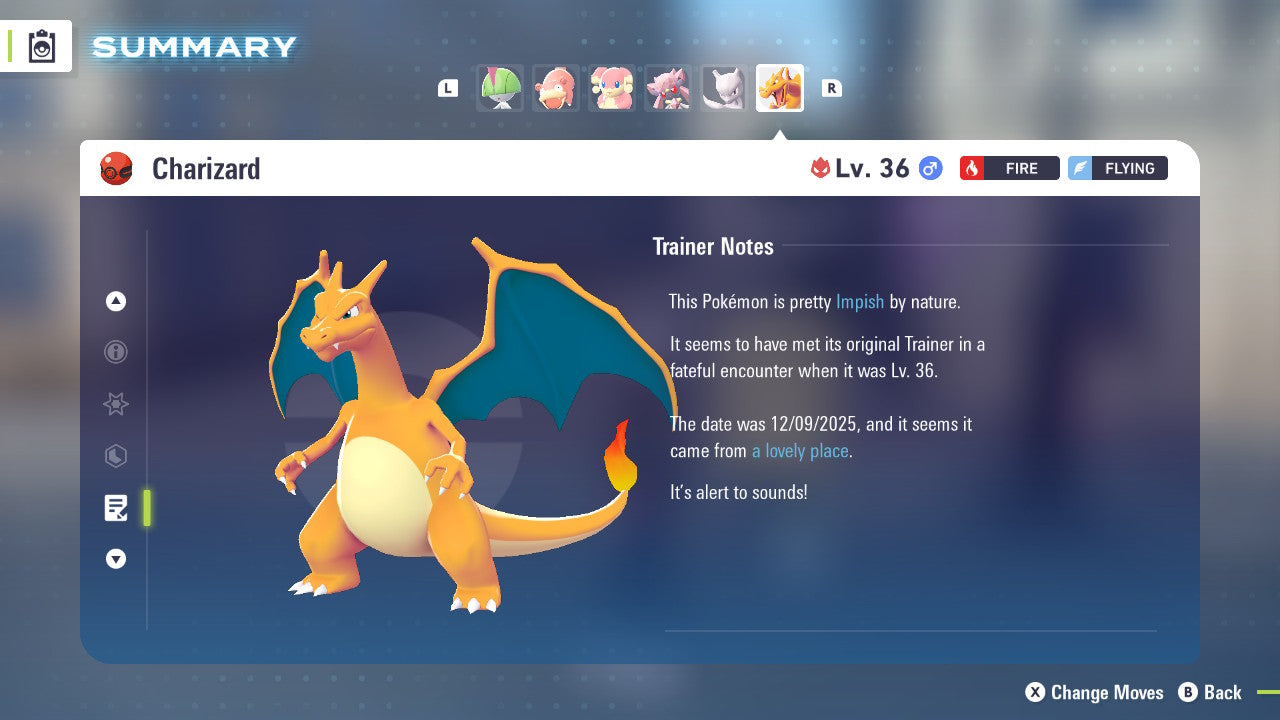 Charizard Alpha Event B1G0006 December Untouched IV Pokémon Legends Z-A ZA Z A