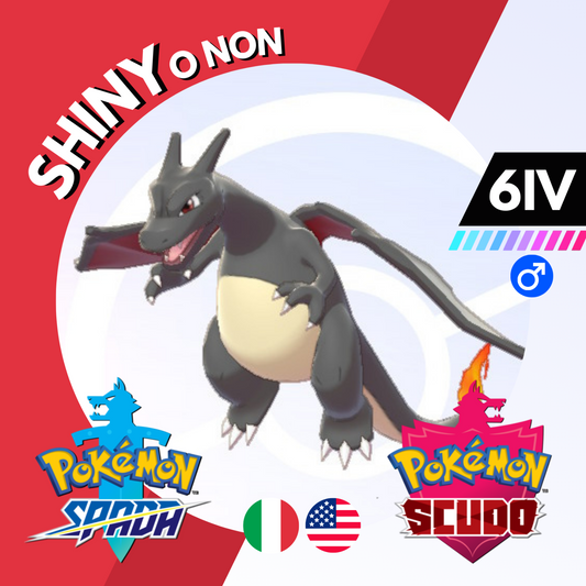 Charizard Shiny o Non 6 IV Competitivo Legit Pokemon Spada Scudo Sword Shield