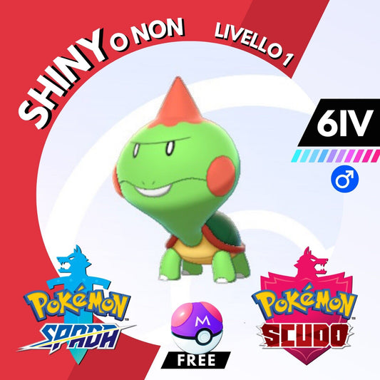 Chewtle Shiny o Non 6 IV e Master Ball Legit Pokemon Spada Scudo Sword Shield