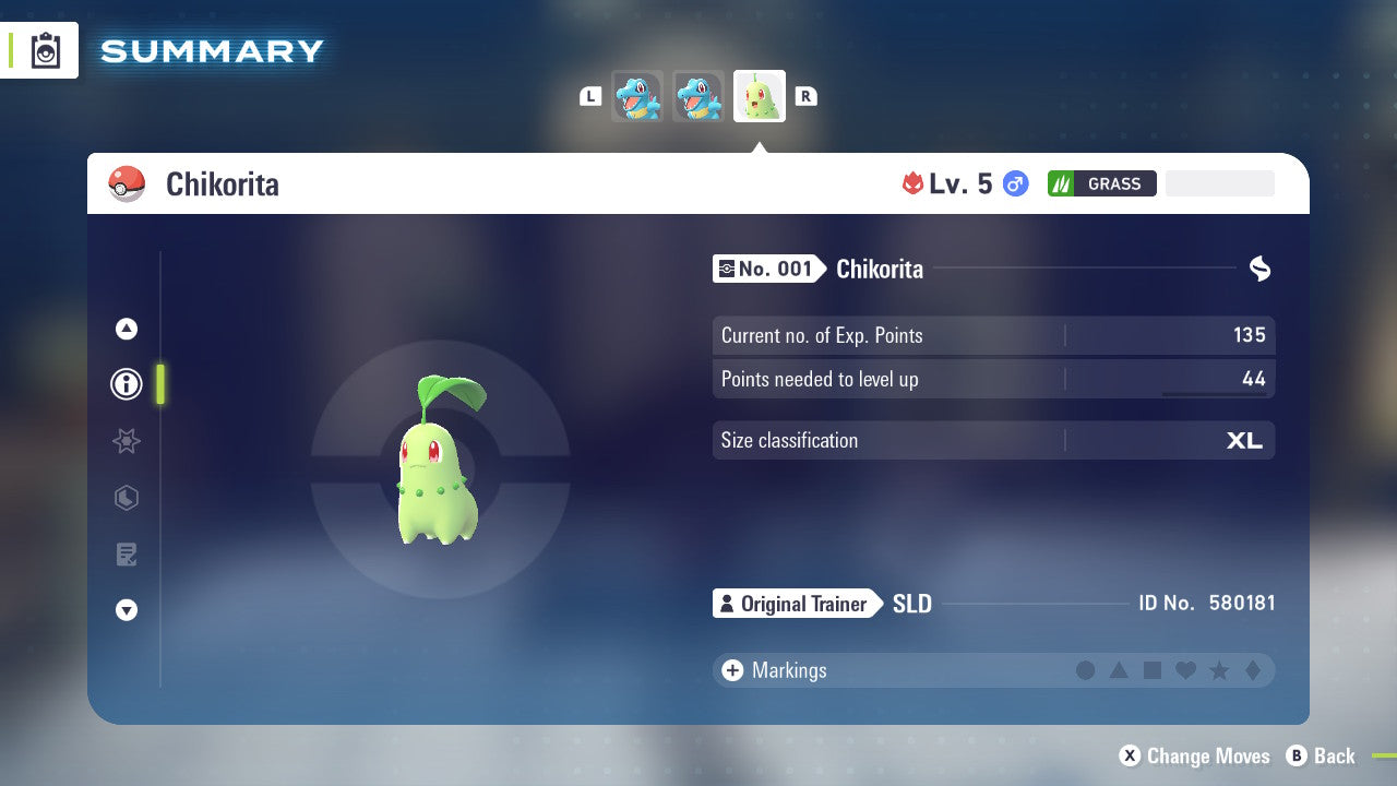 Chikorita Alpha Event HOME April 2026 Untouched IV Pokémon Legends Z-A ZA Z A