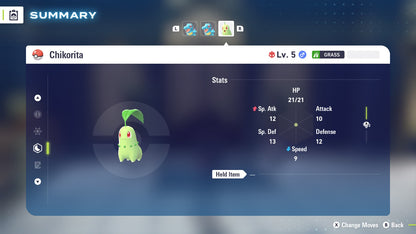 Chikorita Alpha Event HOME April 2026 Untouched IV Pokémon Legends Z-A ZA Z A