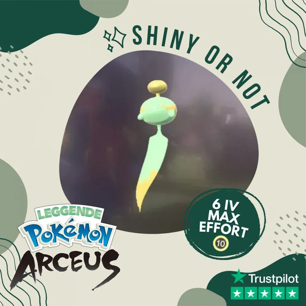 Chimecho Shiny ✨ Legends Pokémon Arceus 6 Iv Max Effort Custom Ot Level Gender