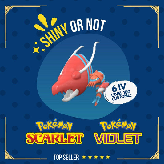 Clawitzer Shiny or Non ✨ 6 IV Competitive Customizable Pokémon Scarlet Violet by Shiny Living Dex | Shiny Living Dex