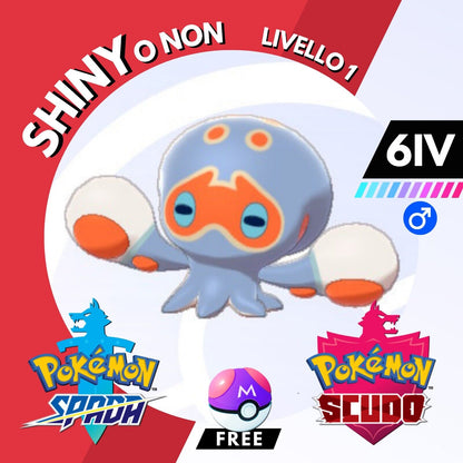 Clobbopus Shiny o Non 6 IV e Master Ball Legit Pokemon Spada Scudo Sword Shield