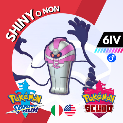 Cofagrigus Shiny o Non 6 IV Competitivo Legit Pokemon Spada Scudo Sword Shield