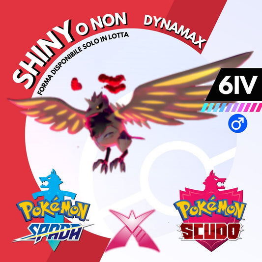 Corviknight Gigantamax Dynamax Shiny o Non 6 IV Pokemon Spada Scudo Sword Shield