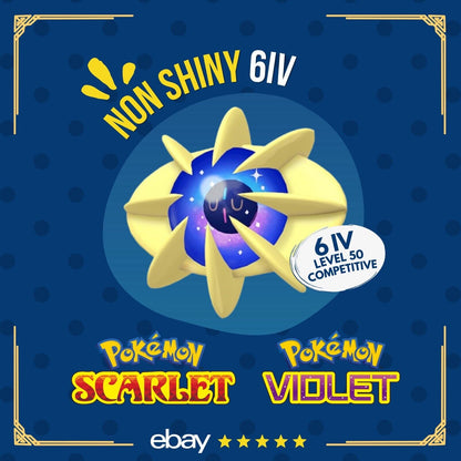 Cosmoem 6 IV Competitive Battle ready Customizable OT Pokémon Scarlet Violet by Shiny Living Dex | Shiny Living Dex