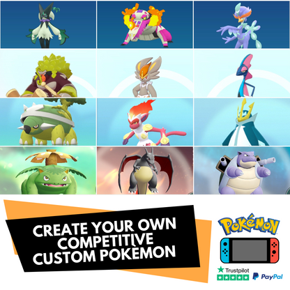 Create your own competitive Pokèmon Legal Battle Ready 6 IV Shiny or Non Scarlet Violet Sword Shield Diamond Pearl Let’s Go Team Builder by Il mio negozio | Shiny Living Dex