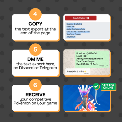 Create your own competitive Pokèmon Legal Battle Ready 6 IV Shiny or Non Scarlet Violet Sword Shield Diamond Pearl Let’s Go Team Builder by Il mio negozio | Shiny Living Dex