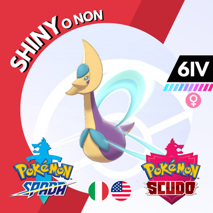 Cresselia Shiny o Non 6 IV Competitivo Legit Pokemon Spada Scudo Sword Shield