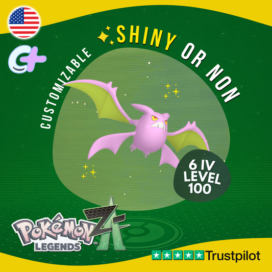 Crobat Shiny or Non ✨6 IV Pokémon Legends Z-A Competitive Customizable ZA Z A