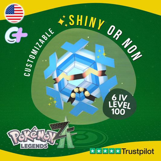 Cryogonal Shiny or Non ✨6 IV Pokémon Legends Z-A Competitive Customizable ZA Z A