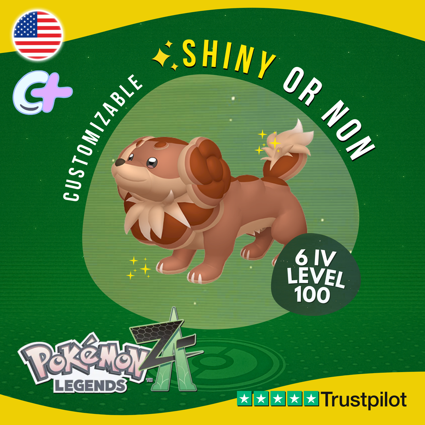 Dachsbun Shiny or Non ✨6 IV Pokémon Legends Z-A Competitive Customizable ZA Z A