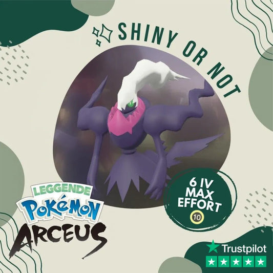 Darkrai Shiny ✨ Legends Pokémon Arceus 6 Iv Max Effort Custom Ot Level Gender