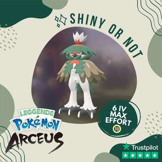 Decidueye Hisui Shiny ✨ Legends Pokémon Arceus 6 Iv Custom Ot Level Gender