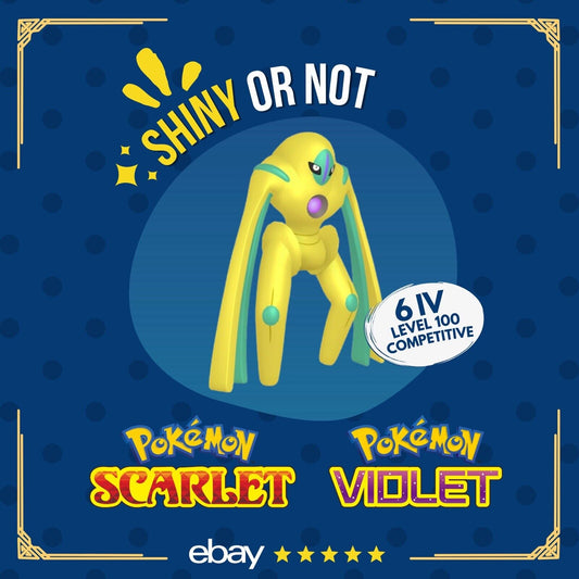 Deoxys Defense Shiny or Non ✨ 6 IV Competitive Custom OT Pokémon Scarlet Violet by Shiny Living Dex | Shiny Living Dex