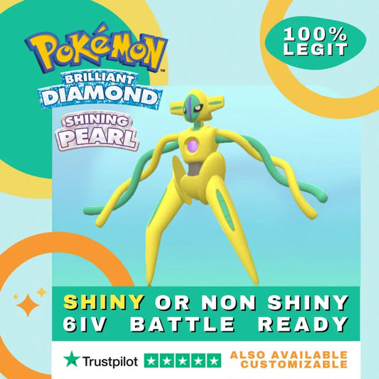 Deoxys Base Form Shiny ✨ or Non Shiny Pokémon Brilliant Diamond Shining Pearl Battle Ready 6 IV Competitive 100%  Legit Level 100 Customizable Custom OT