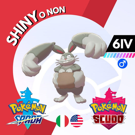 Diggersby Shiny o Non 6 IV Competitivo Legit Pokemon Spada Scudo Sword Shield