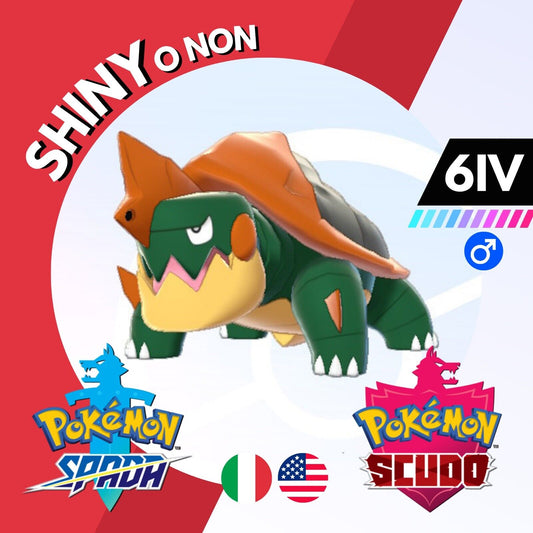 Drednaw Shiny o Non 6 IV Competitivo Legit Pokemon Spada Scudo Sword Shield
