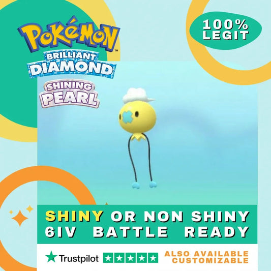 Drifloon Shiny ✨ or Non Shiny Pokémon Brilliant Diamond Shining Pearl Battle Ready 6 IV Competitive 100% Legit Level 100 Customizable Custom OT by Shiny Living Dex | Shiny Living Dex