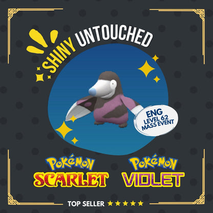 Drillbur Shiny Mass Outbreak August 25 Event Untouched IV Pokémon Scarlet Violet