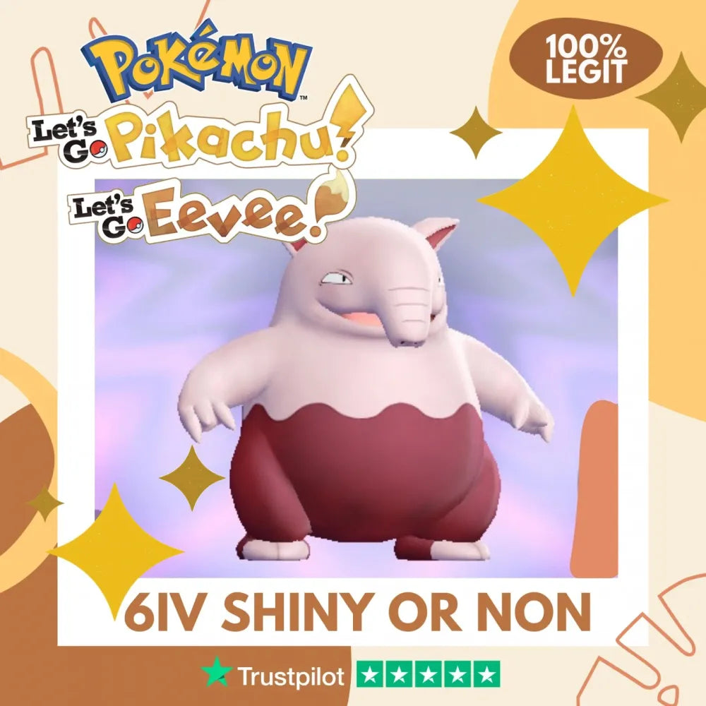 Drowzee Shiny ✨ or Non Shiny Pokémon Let's Go Pikachu Eevee Level 1 Legit 6 IV 100% Legal from GO Park Customizable Custom OT by Shiny Living Dex | Shiny Living Dex