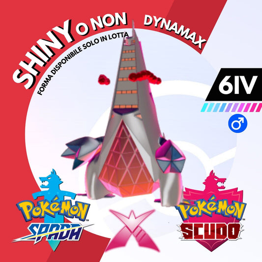 Duraludon Gigantamax Dynamax Shiny o Non 6 IV Pokemon Spada Scudo Sword Shield