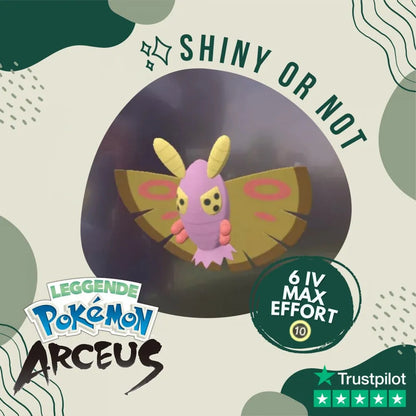Dustox Shiny ✨ Legends Pokémon Arceus 6 Iv Max Effort Custom Ot Level Gender