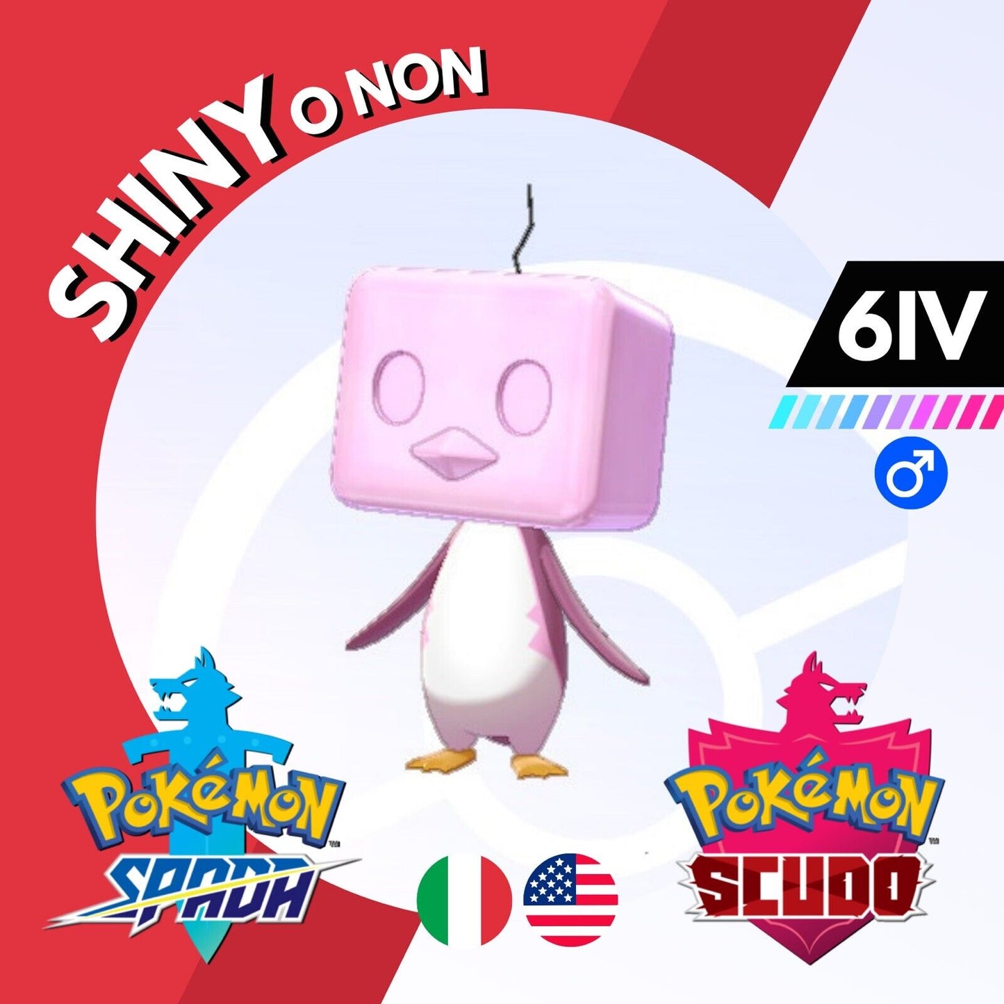 Eiscue Shiny o Non 6 IV Competitivo Legit Pokemon Spada Scudo Sword Shield