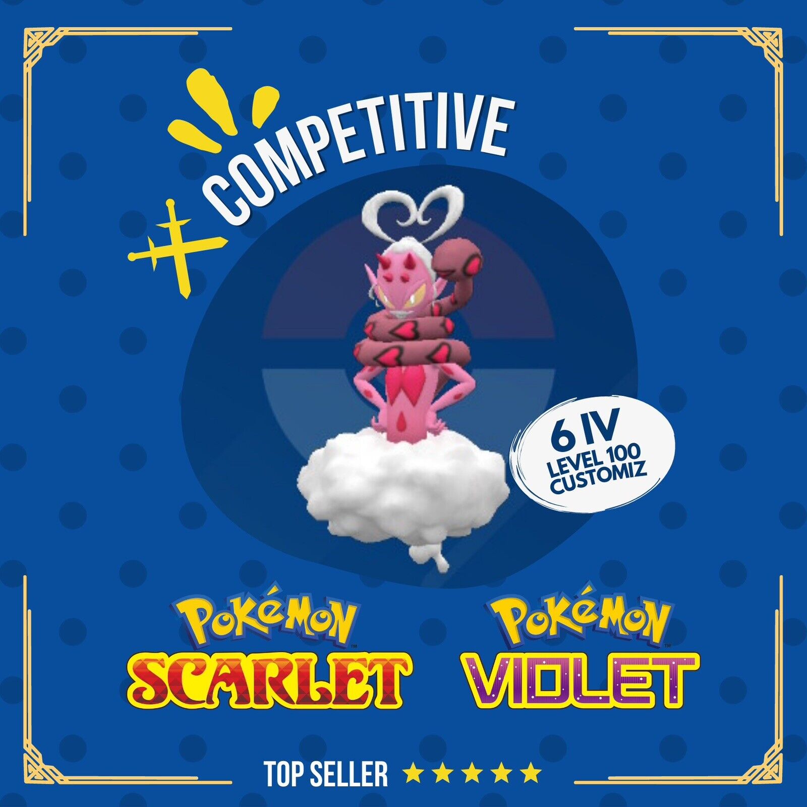 Enamorus Incarnate Non Shiny Competitive Customizable Pokémon Scarlet Violet by Shiny Living Dex | Shiny Living Dex