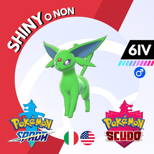 Espeon Shiny o Non 6 IV Competitivo Legit Pokemon Spada Scudo Sword Shield