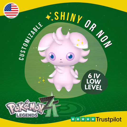 Espurr Shiny or Non ✨ 6 IV Pokémon Legends Z-A Competitive Customizable ZA Z A