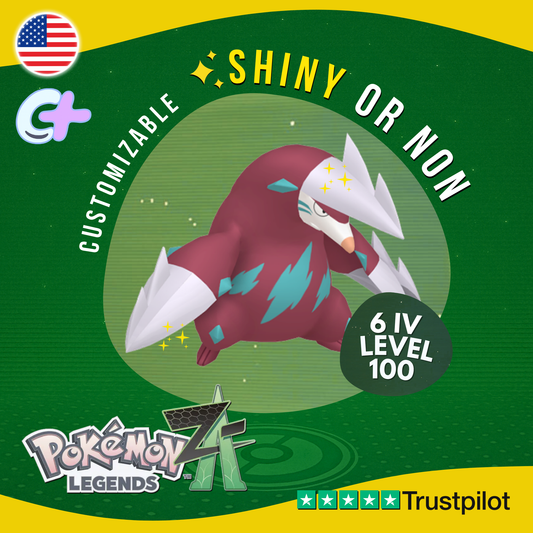 Excadrill Shiny or Non ✨6 IV Pokémon Legends Z-A Competitive Customizable ZA Z A