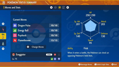 Exeggutor Alolan Dragon Event January 2025 Untouched IV Pokémon Scarlet Violet