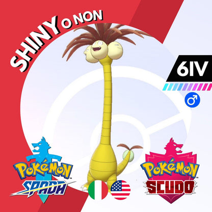 Exeggutor di Alola Shiny o Non 6 IV Competitivo Pokemon Spada Scudo Sword Shield