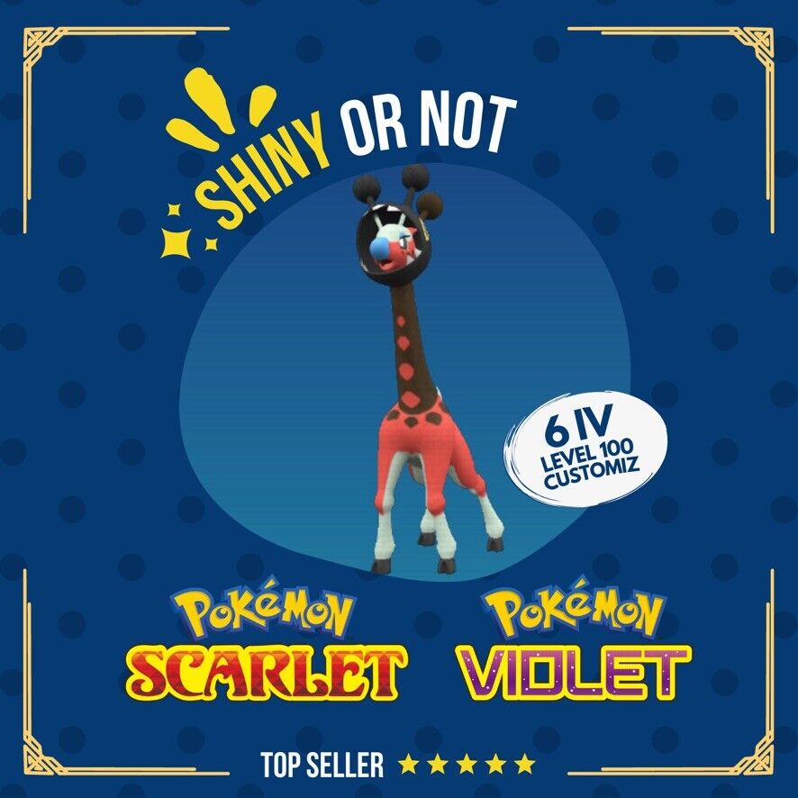 Farigiraf Shiny or Non ✨ 6 IV Competitive Customizable Pokémon Scarlet Violet by Shiny Living Dex | Shiny Living Dex