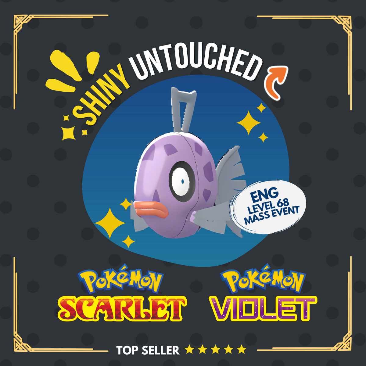 Feebas Shiny Event Prideful Mark Arrogant Untouched IV Pokémon Scarlet Violet