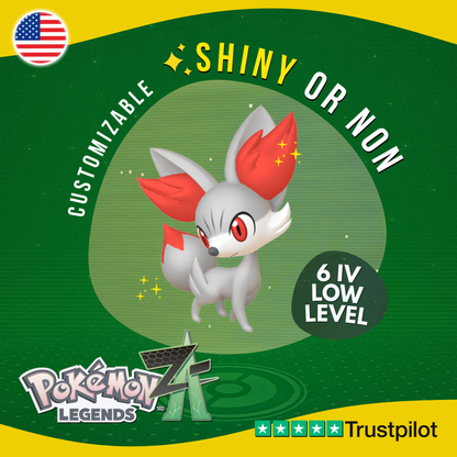 Fennekin Shiny or Non ✨ 6 IV Pokémon Legends Z-A Competitive Customizable ZA Z A