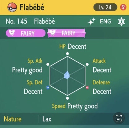 Flabebe Yellow 🟡 Shiny Event Mass Outbreak Untouched Pokémon Scarlet Violet ENG Shiny by Shiny Living Dex | Shiny Living Dex