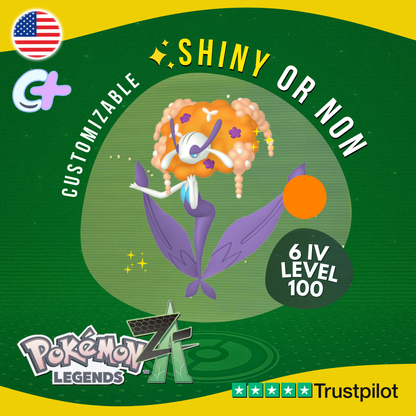Florges Orange Shiny or Non ✨6 IV Pokémon Legends Z-A Legit Customizable ZA Z A