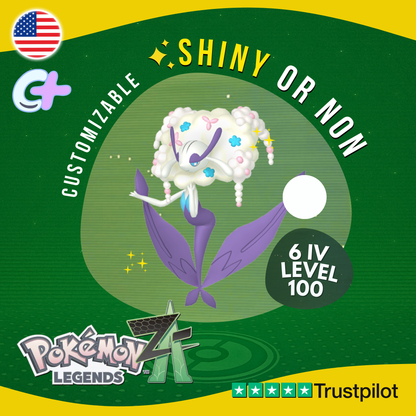 Florges White Shiny or Non ✨6 IV Pokémon Legends Z-A Legit Customizable ZA Z A