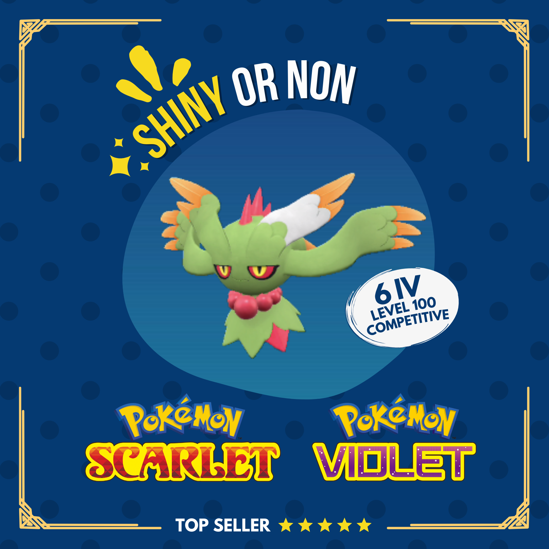 Flutter Mane Misdreavus Paradox Shiny o Non ✨ Competitive Pokémon Scarlet Violet by Shiny Living Dex | Shiny Living Dex