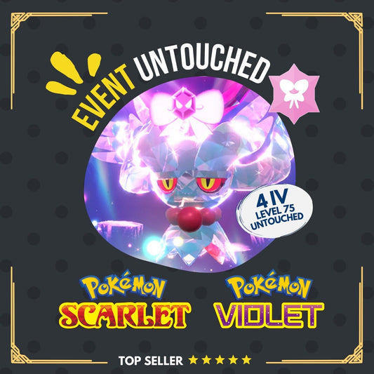 Flutter Mane Spotlight Tera Raid Event Jan 2024 Untouched Pokémon Scarlet Violet Non Shiny Lv. 75 by Shiny Living Dex | Shiny Living Dex